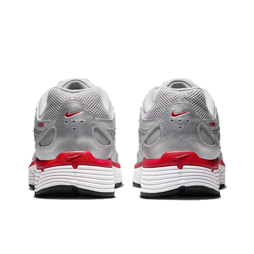 Nike P-6000 Metallic Silver Gym Red Unisex Sneakers Flat-Silver Cool-Grey CD6404-024