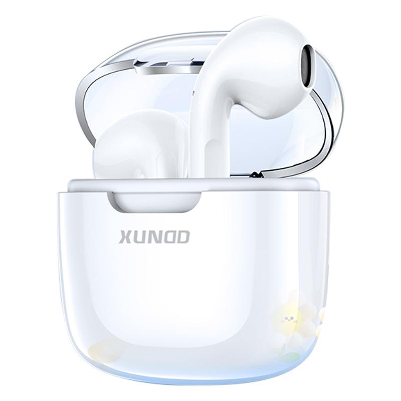 

XUNDD X17 Bluetooth-compatible 5.3 Earphones Low Latency TWS Headphones with Charging Case White