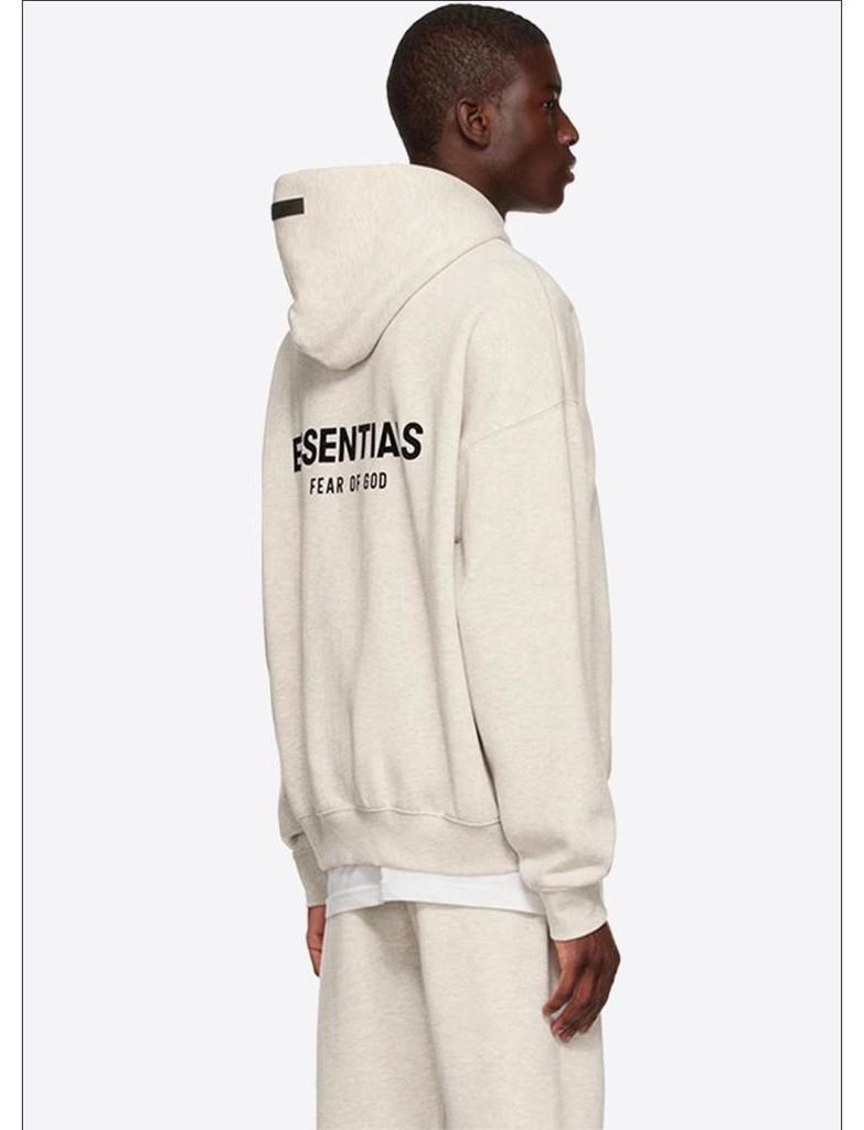 Essentials SS22 Flocked Print Fleece Hoodie
