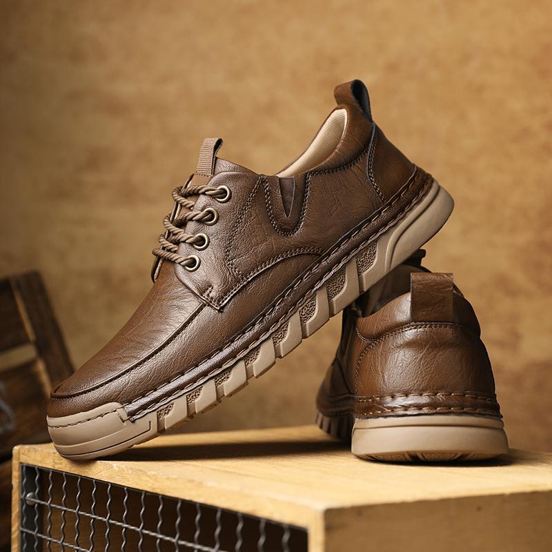 Sapatos Masculinos Artesanais Sapatos Casuais de Couro para Homens Mocassins Sapatos Masculinos Baixos Sapatos para Dirigir