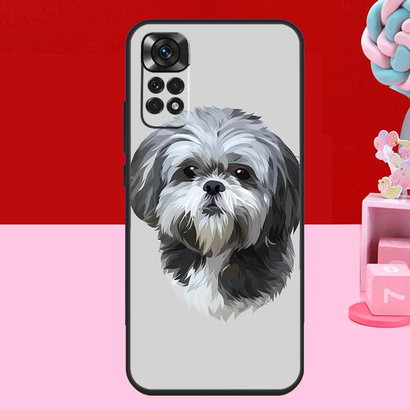 Cartoon Shih Tzu Dog Case For Xiaomi Redmi Note 12 Pro Plus Turbo 8 9 10 11 Pro 9S 10S 11S 12S 9C 10C 12C Cover