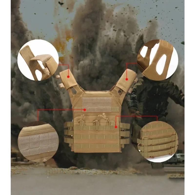 Multifunctional Tactical Vest JPCMolle Plate Carrier Lightweight Camouflage Tactical Vest Hunting Outdoor Hiking Apparel