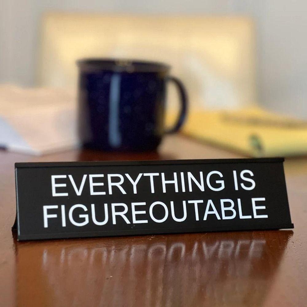 Black Office Decor Sign Aluminium Alloy Seat Cards New Seating Sign  Office