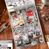 12in1 Final Century Yuan Serie Kawaii 2.5D Kreativer Anime-Stil Miniatur-Szenen-Stickerbuch DIY Handgemachtes Scrapbook
