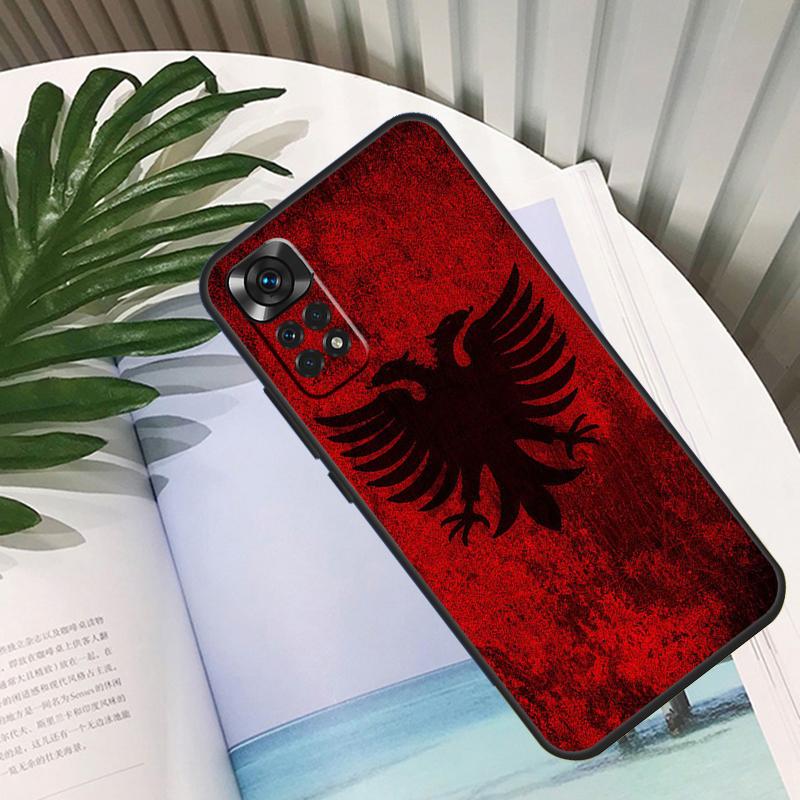 Albania Flag Eagle Funda For Xiaomi Redmi Note 11 10 12 13 14 15 Pro Plus Case For Redmi 15C 10C 13C 12C 14C 15