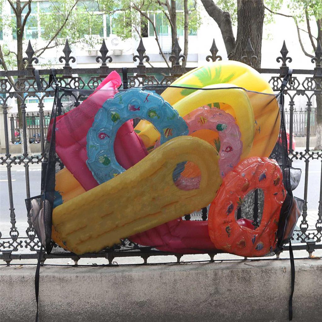 2025 New 2X Pool Float Toys Storage Bag,Large Pool Float Organizer Hanging Mesh Bag for Balls,Floats,Water Inflatable Toy