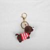 Funny Rainbow Puppy Keychain Handmaking Crochet Puppy Doll Keychain Knitted Dachshund Dog Keychain Custom Accessories