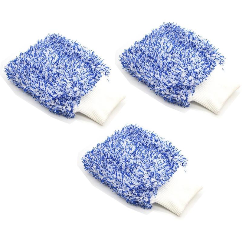 Car Cleaning Gloves Soft Microfiber Wash High Density Scratch Free Gloves Car Wash Car Accessories accesorios para vehículos