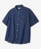 NOT ONLY FOR TODAY Denim Pocket Short Sleeve Shirt [Medium Indigo]