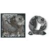 53cm European Leopard Print Small Square Scarf Hot All Matched Twill Silk Foulard Hijabs For Women