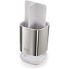Support de brosse à dents - joseph joseph - 13 x 9,5 cm - acier inoxydable - argent - design moderne