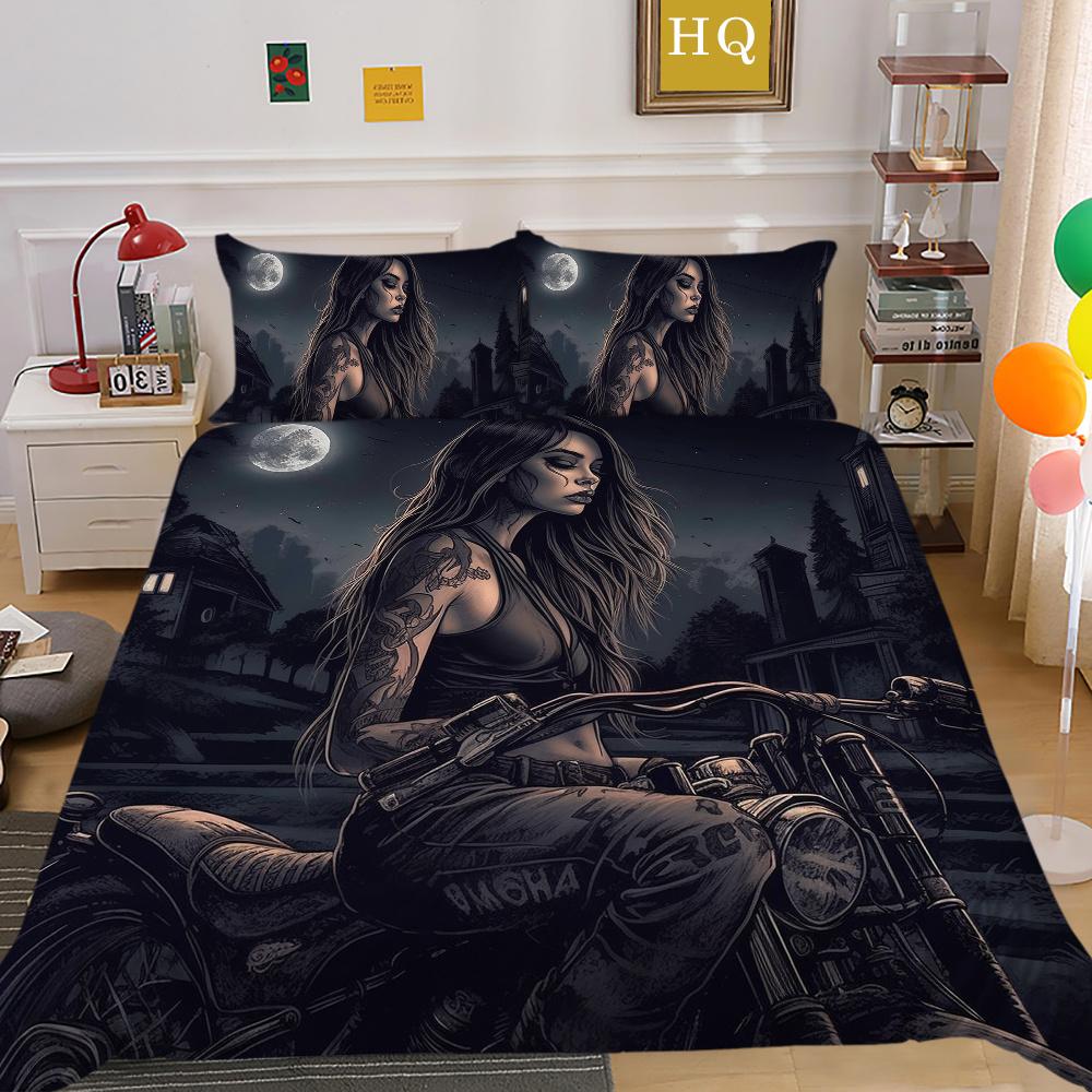 Bedding Cover Sets 3D Beauty Printing Bed Sets Woman Duvet Cover Double Queen Size Pillowcase High Quality Bedspreads