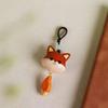 1pc Wooden Tail Fox Cute Little Fox Pendant Pendant Healing Accessories Necklace Keychain Accessories