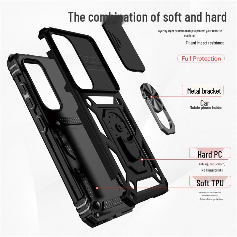 Samsung S25 Ultra Sergeant Window Phone Case A25: Two-in-One Upgraded, Anti-Fall Design