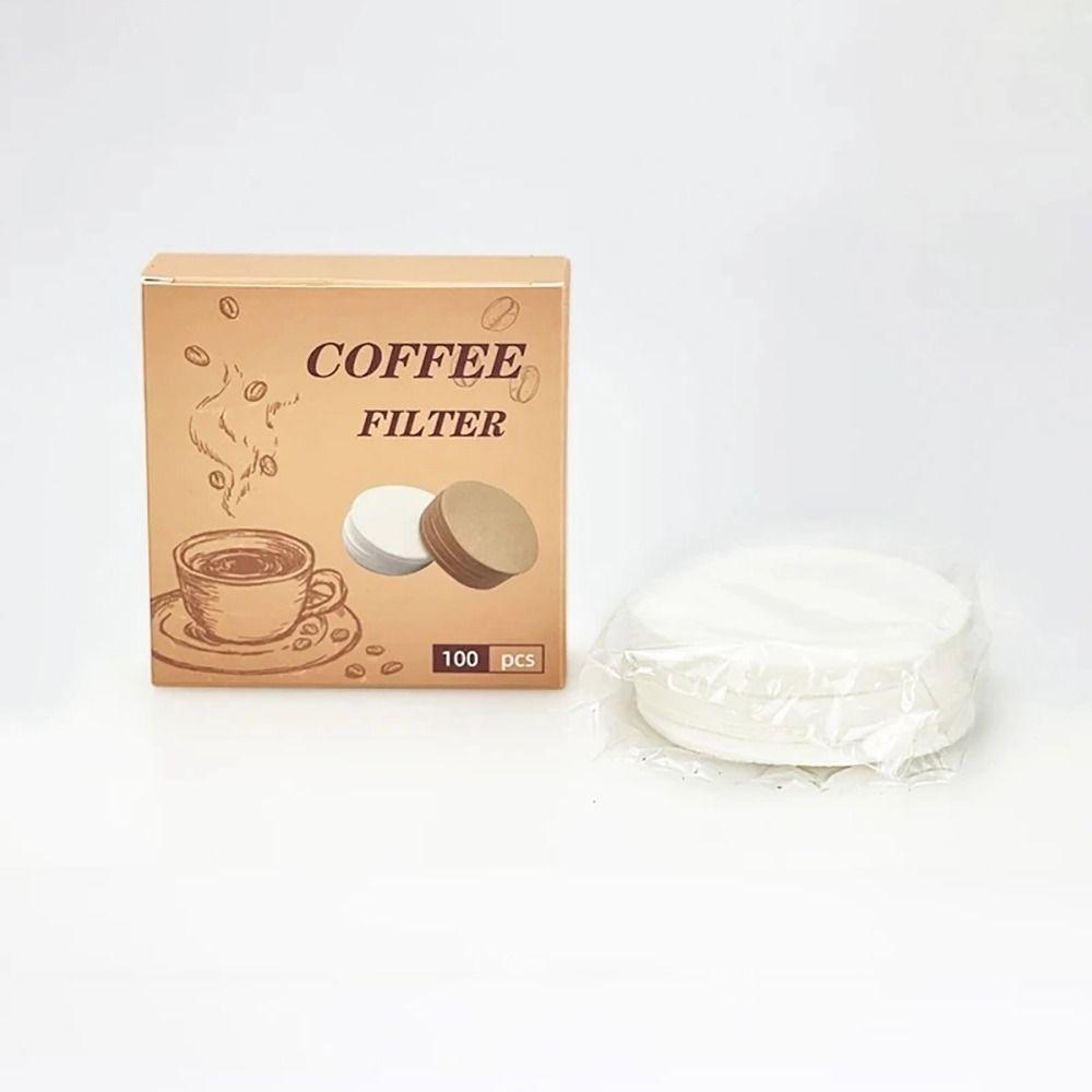 100Pcs 51/53/58mm Coffee Filter Paper Round Disposable Water Filter Papers Universal Espresso Portafilter Accessories