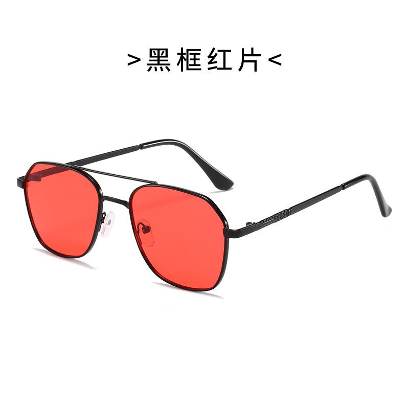 Okulary przeciwsłoneczne Handel Zagraniczny Te Same Spersonalizowane Modne Okulary Męskie Metalowe Okulary Przeciwsłoneczne