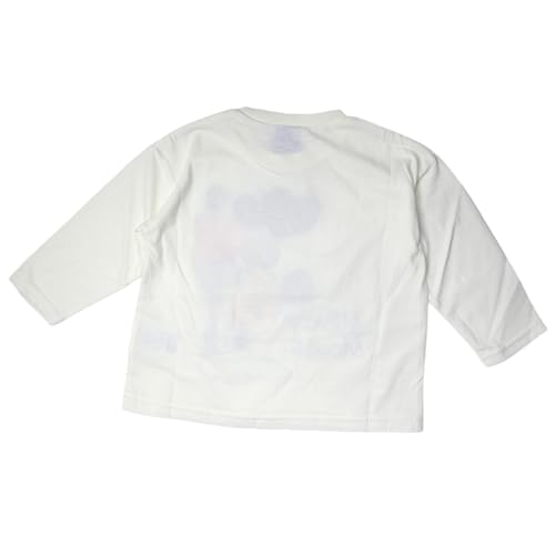 Disney Mickey Maus Langarm Pailletten T-Shirt, Farbwechselnd, Weiß, Größe 110