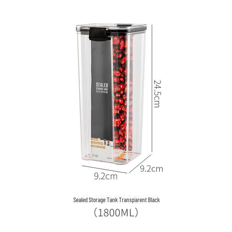 Kitchen Food-Grade Transparent Plastic Sealed Pickle and Grain Storage Jar