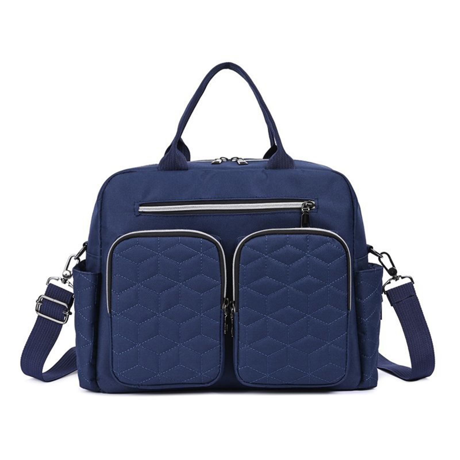 

Сумки для мамы, сумка для детских подгузников, унисекс, большая вместимость, прочная и практичная сумка для хранения подгузников, дорожная сумка на открытом воздухе темно-синий