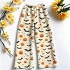 Women's Flannel Pajama Pants with Halloween Print for Cozy Holiday Loungewear