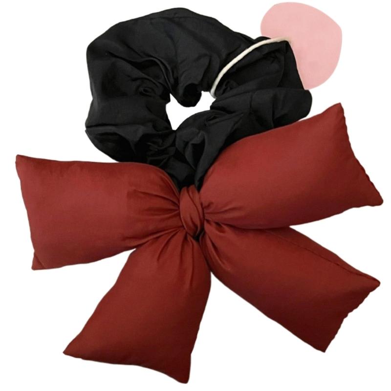 Bowknot Hair Scrunchies Thick Oversized Hair Scrunchy Elegant Hair Rope Scrunchy Women Ponytail Holder