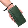 For Xiaomi Poco M7 Pro 5G/Xiaomi Redmi Note 14 5G Leather Case Wallet Stand Grids Imprinted Phone Cover with Strap