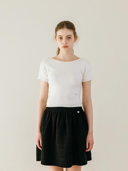 TINKNIT Jacquard Skirt_Yellow