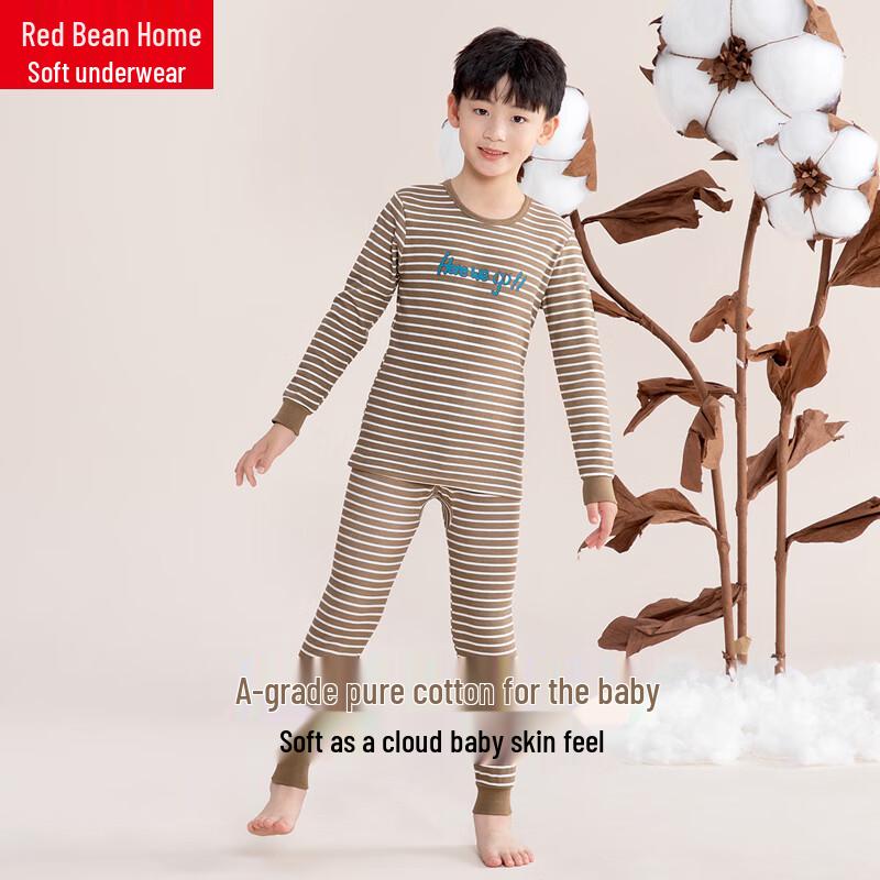 Hodohome Kids' Pure Cotton Cartoon Thermal Underwear Set