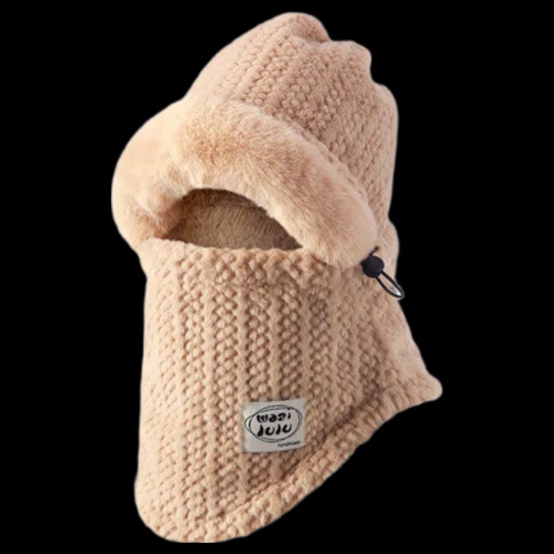 Guteng zimní zesílená pruhovaná pletená čepice