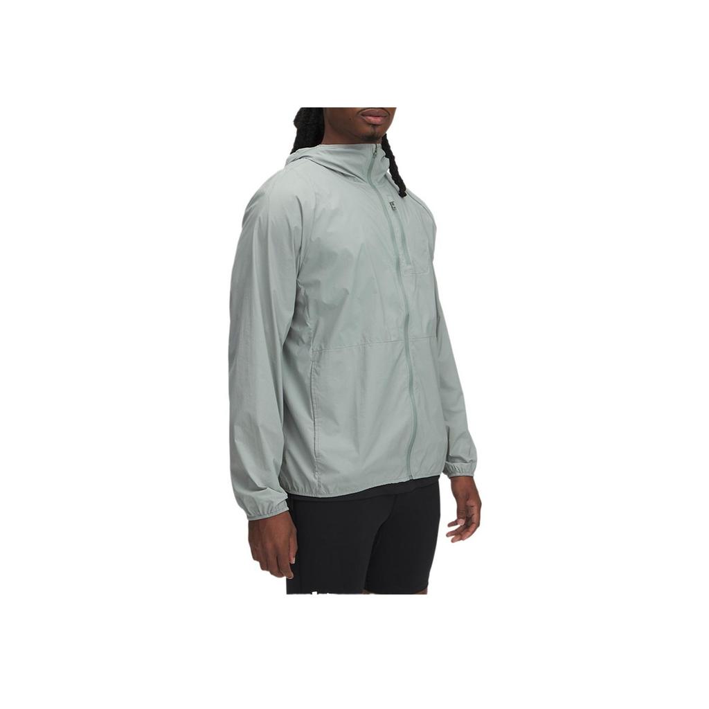 Under Armour Phantom Windbreaker Hooded Solid Color Casual Long Sleeve Jacket Men Jackets Lime-Green 1381879-348