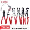 Car Hose Clamp Plier for Removal Installation of Ring-Type or Flat-Band Automotive Water Pipe Locking Pliers Repair Tool