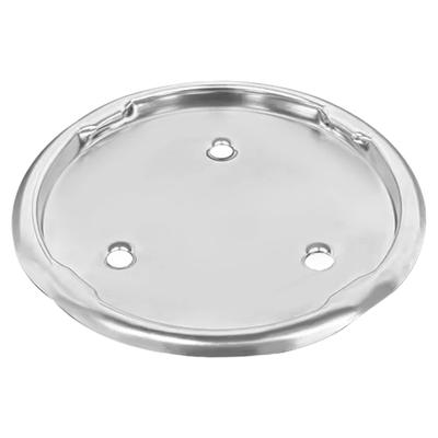 1/2 Stück W10191926 Edelstahl-Mixer-Schüssel-Schraubdeckel-Bodenplatten-Ersatzteil für verbesserte Stabilität Langlebig