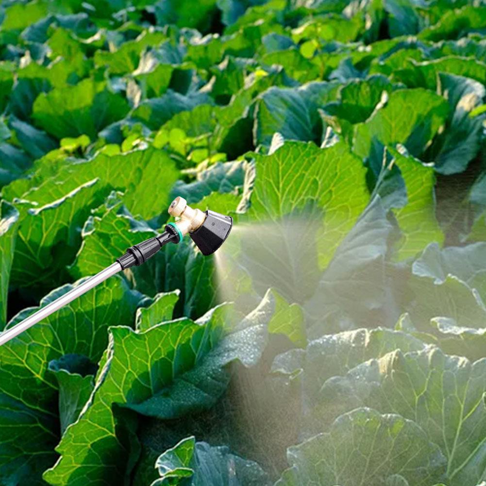 High Pressure Sprayer Nozzle Adjustable Pesticide Sprayer Nozzle Brass Agricultural Spray Nozzle Head for Watering Irrigation