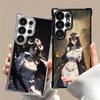 Albedo O-Overlords Anime Plating Phone Case For Samsung Galaxy S24 S25 FE S26 Edge S23 Ultra S22 S21 Plus S20 Anti-Fall Airabag
