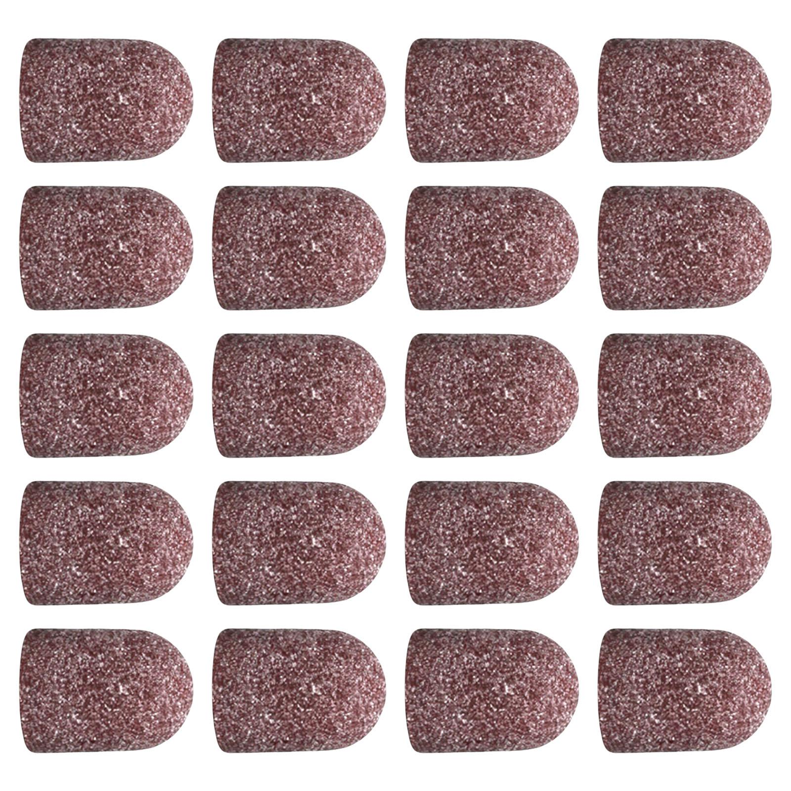 

20 штук дышащих шлифовальных колпачков 80-180 грит практичные графитовые рукава для маникюра, педикюра и ухода за ногами 13X19