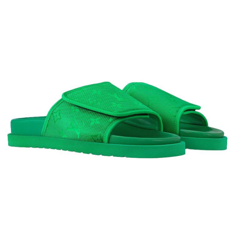 Louis Vuitton Miami Slide Slippers Men's Green 1ABMZN