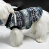 Ethnic Style Printed Fleece Pet Clothes Small Dog and Cat Hoodies Soft and Warm Clothing Pet Supplies Daily Dressing