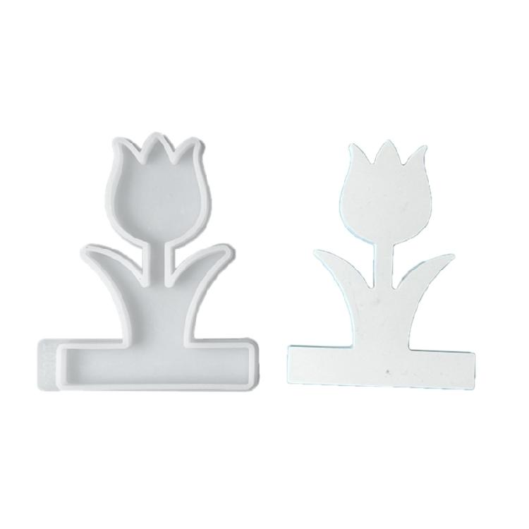 Flower Candle Holder Resins Castings Molds Tulips Candlesticks Silicone Molds