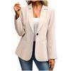 Damen Blazer Jacke Langarm Leicht Casual Business mit Taschen Voll gefüttert Strukturierte Schultern Schlanke Passform Büro Cardigan
