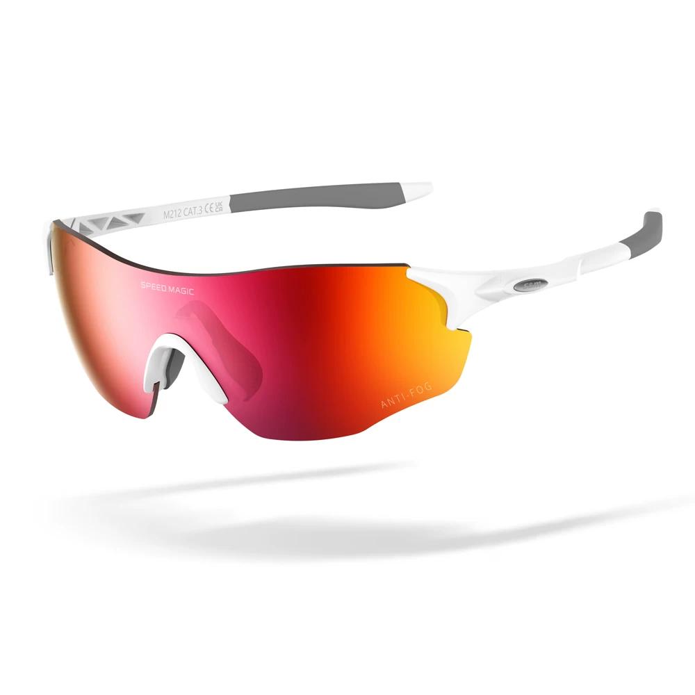 Speed Pulse Marathon Running Glasses Ultra-Light Color-Changing Sports Mountaineering Glasses Windproof and Uv-Resistant for Day and Night Use