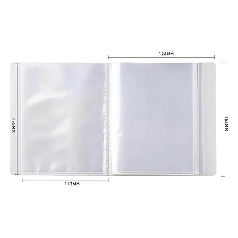 A6 Waterproof Clear Photo Album With 40 Pockets 4x6 Large Capacity Sticker Photo Stamp Storage Album Binder Photocards Holder