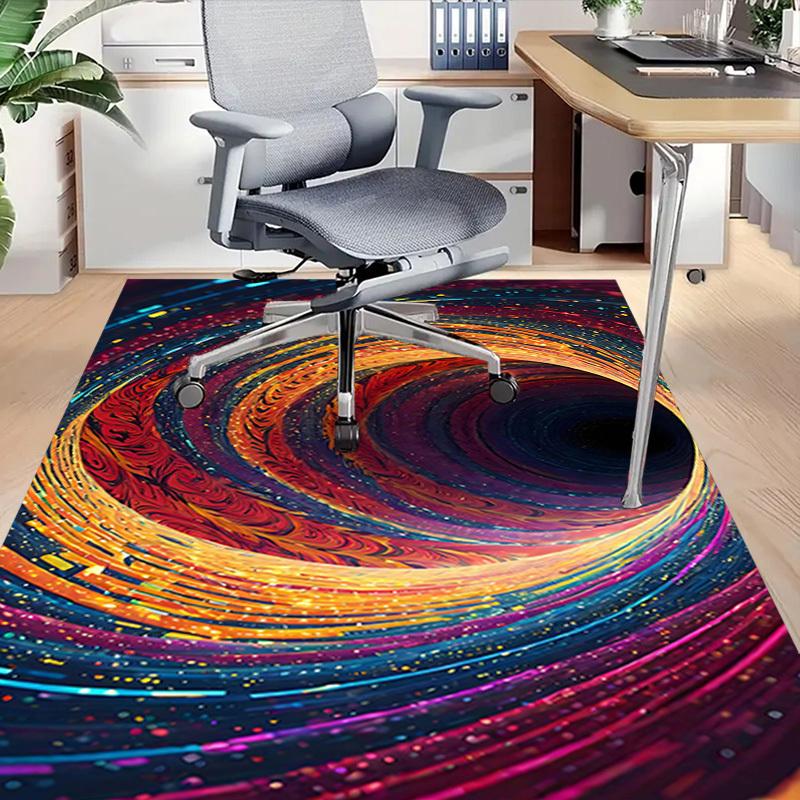 1PC Vortex Swirl Extra Large Non Slip Floor carpet, Office, family, bedroom, Studio   Large Area Rug Indoor Rugs, , Vibrant Colors