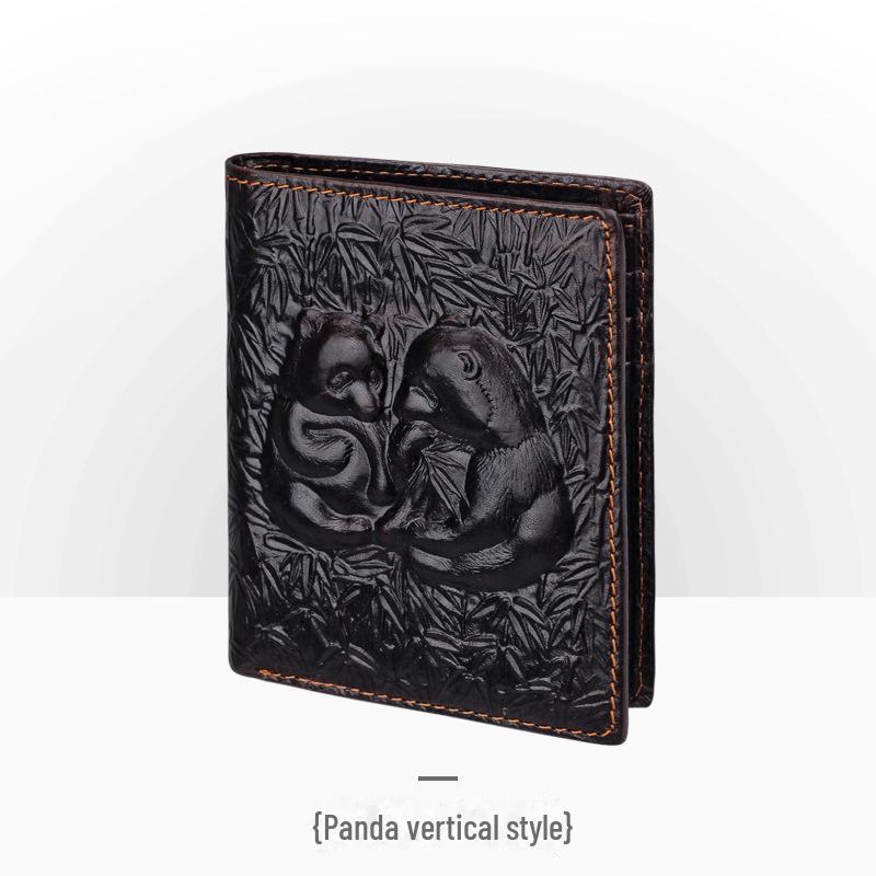 Men’s Retro Genuine Leather Wallet - Hand-Embossed Crocodile Pattern, Long, Large Capacity, Multi-Card Slots.