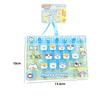 26 Keys Cute Mini Keyboard Fidget Keychain, Transparent Cat Dog Patterns Stress Relief Toy Ornament Bag Hanging