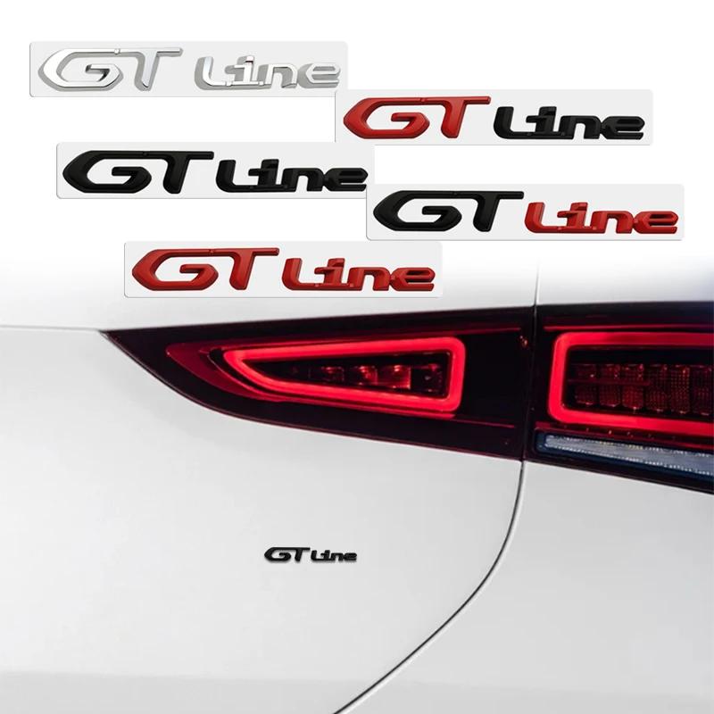 Bil Skärm Sido Klistermärke Bagageutrymme Metallmärke Emblem För GTI GT GTline GT RCZ 406 405 205 3008 206 208 408 508 407 107 307