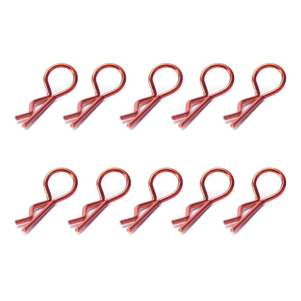 10Pcs Rc Body Clips 90-Degree Angle Springy Pins Bent Springy Pins For 1/8 1/10 1/12 Scale Model Car Truck Crawler Truck