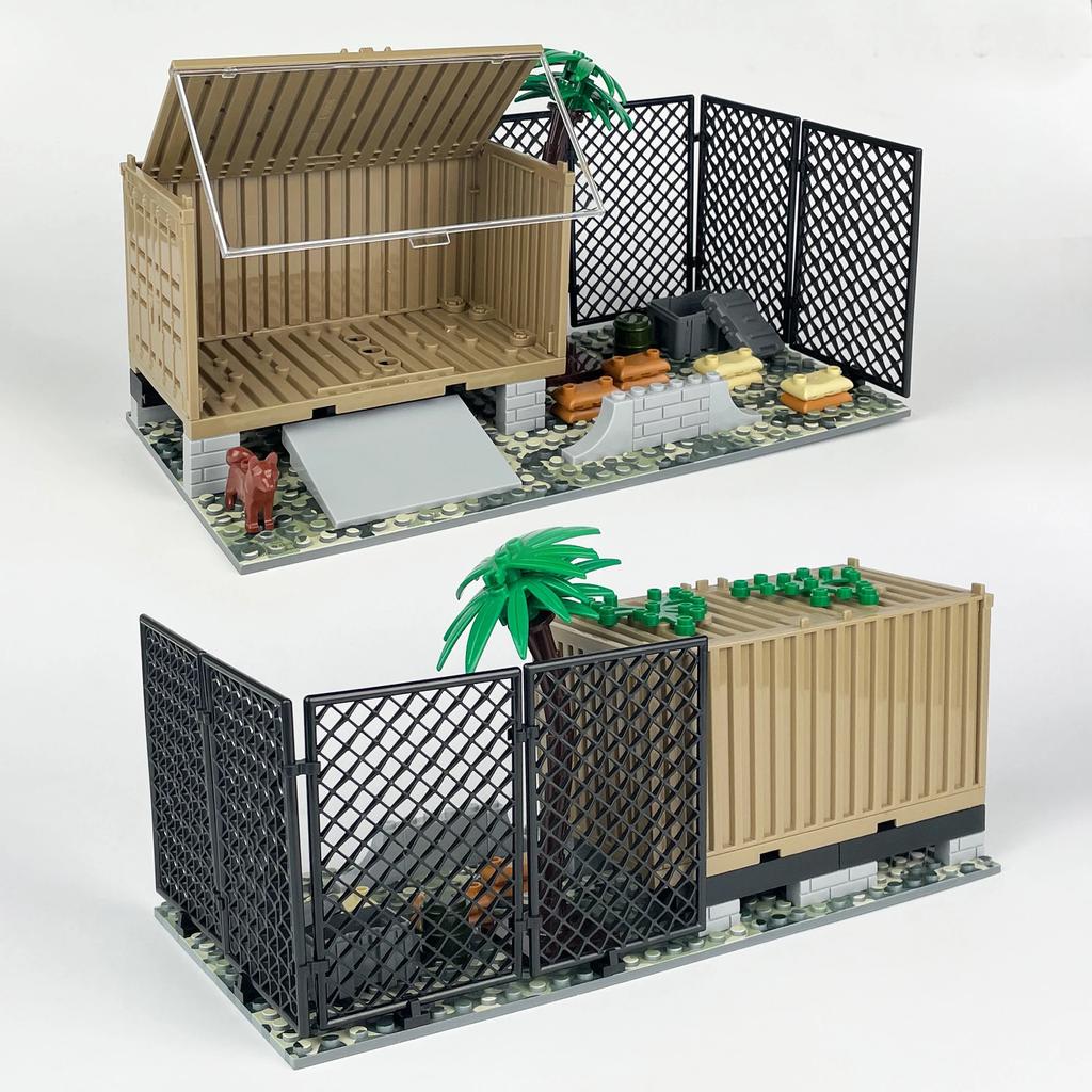 Field Sentry Tower Combat Command Center Building Blocks - Small Particles Accessories - Assembled Children's Model Toys