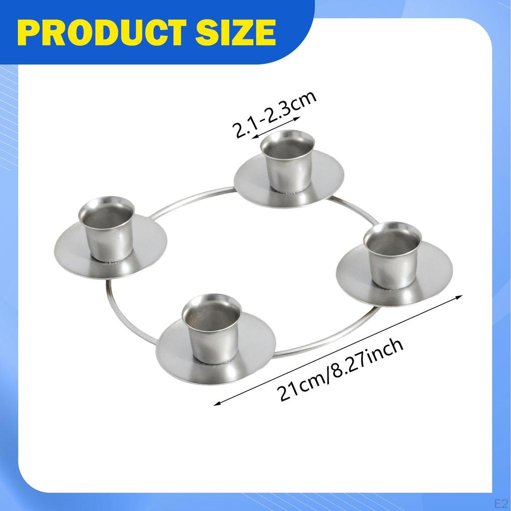 Kulatý kuželový svícen s dárkovým stojanem na svíčky, vánoční adventní věnec pro domov, svatbu