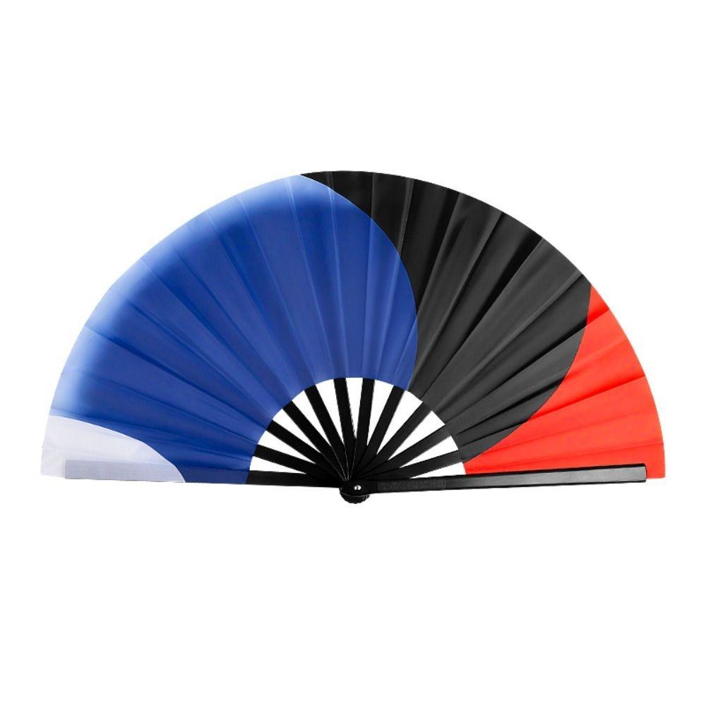Three Color Tai Chi Fan Double-Sided Folding Fan Special Kung Fu Fan  Women Use