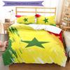 Senegal 3pcs Bedding Set Duvet Cover Closure Includes 1 Duvet Cover & 2 Pillowcases for All Seasons Bedroom Home Dorm Decor